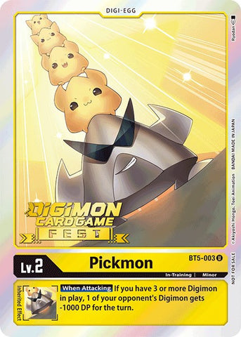 Pickmon [BT5-003] (Digimon Card Game Fest 2022) [Battle of Omni Promos]