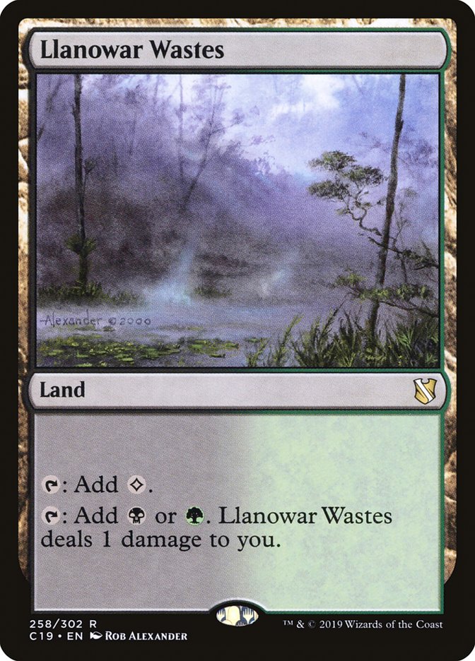 Yermos de Llanowar [Comandante 2019] 