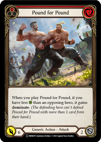 Pound for Pound (Red) [U-MON278-RF] Unlimited Rainbow Foil