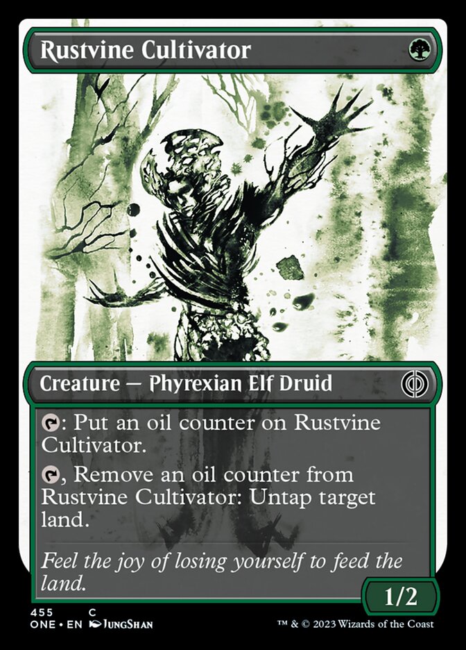 Rustvine Cultivator (Showcase Ichor Step-and-Compleat Foil) [Phyrexia: All Will Be One]