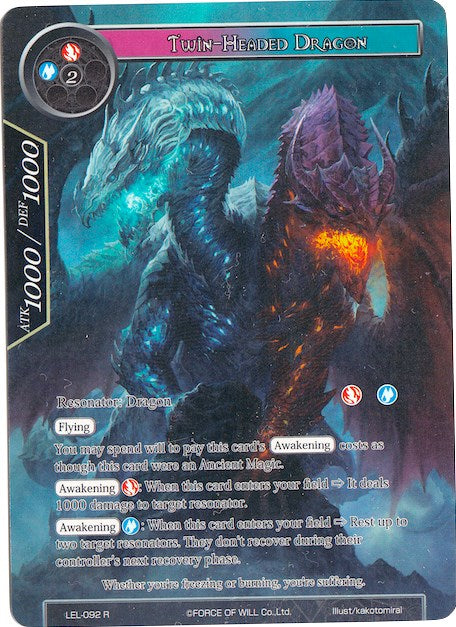 Twin-Headed Dragon (Full Art) (LEL-092) [Legacy Lost]