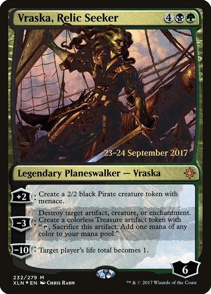 Vraska, buscadora de reliquias [promociones de presentación de Ixalan] 