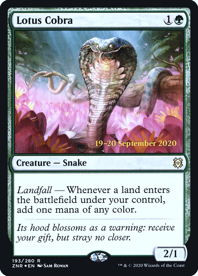 Lotus Cobra  [Zendikar Rising Prerelease Promos]