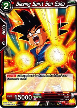 Blazing Spirit Son Goku [BT4-005]