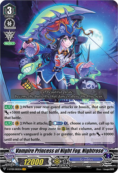 Vampire Princess of Night Fog, Nightrose (V-BT09/002EN) [Butterfly d'Moonlight]