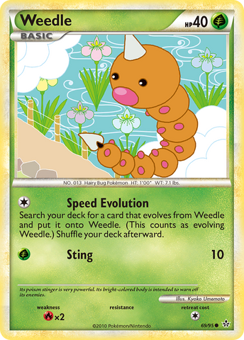 Weedle (69/95) [HeartGold &amp; SoulSilver: Unleashed] 