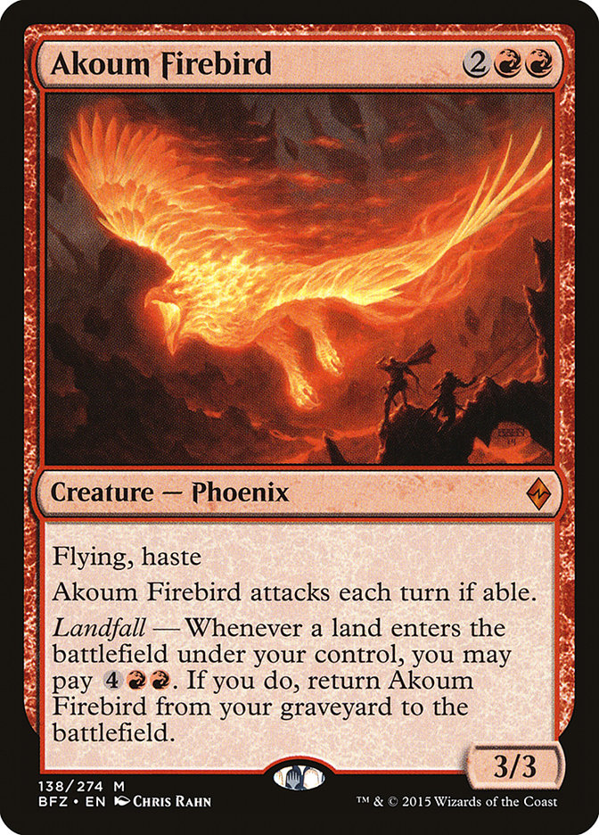 Akoum Firebird [Bataille pour Zendikar] 