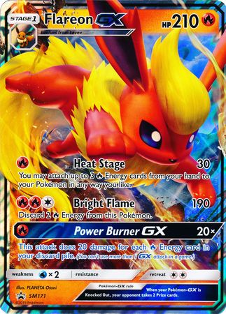 Flareon GX (SM171) (Tarjeta Jumbo) [Sol y Luna: Black Star Promos] 