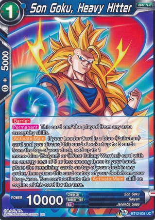 Son Goku, Heavy Hitter [BT12-031]