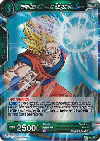 Will heredado Super Saiyan Son Goku [BT2-071] 