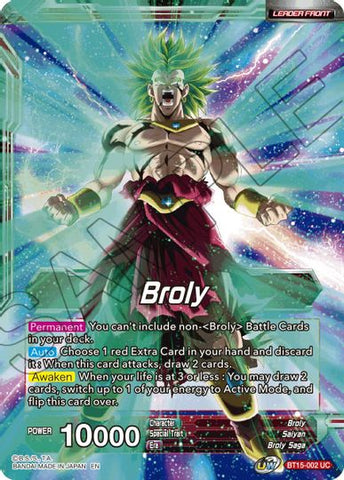 Broly // SS Broly, Demon's Second Coming (BT15-002) [Promociones de presentación de Saiyan Showdown] 