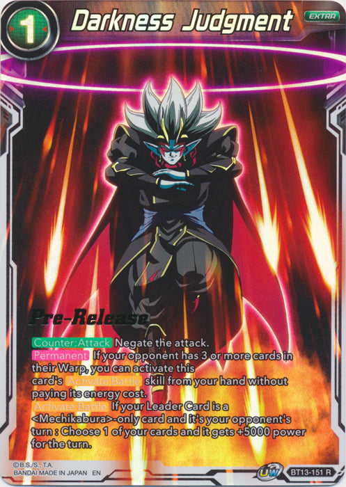 Darkness Judgement (BT13-151) [Supreme Rivalry Prerelease Promos] 