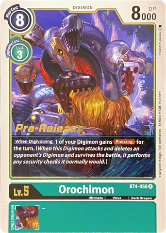 Orochimon [BT4-058] [Promotions de pré-sortie Great Legend] 