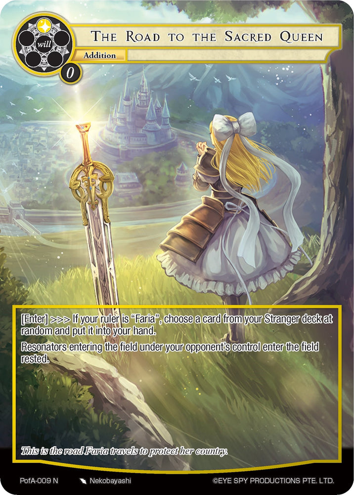 The Road to the Sacred Queen (Full Art) (PofA-009) [Alice Origin IV: Prologue of Attoractia]