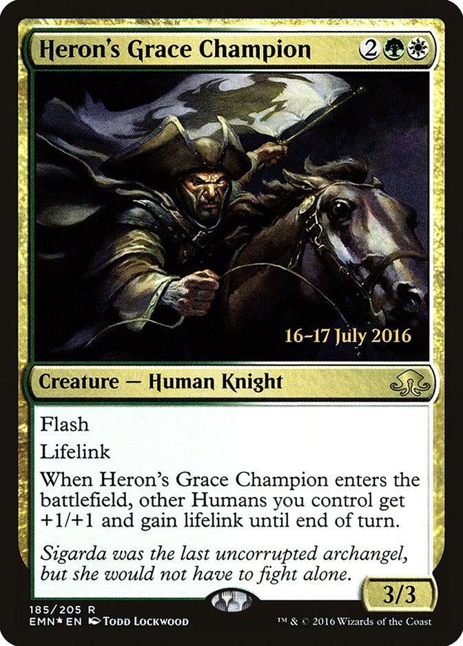 Heron's Grace Champion  (Prerelease) [Eldritch Moon Prerelease Promos]