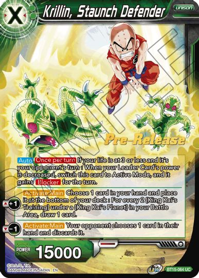 Krillin, defensor acérrimo (BT15-064) [Promociones de presentación de Saiyan Showdown] 