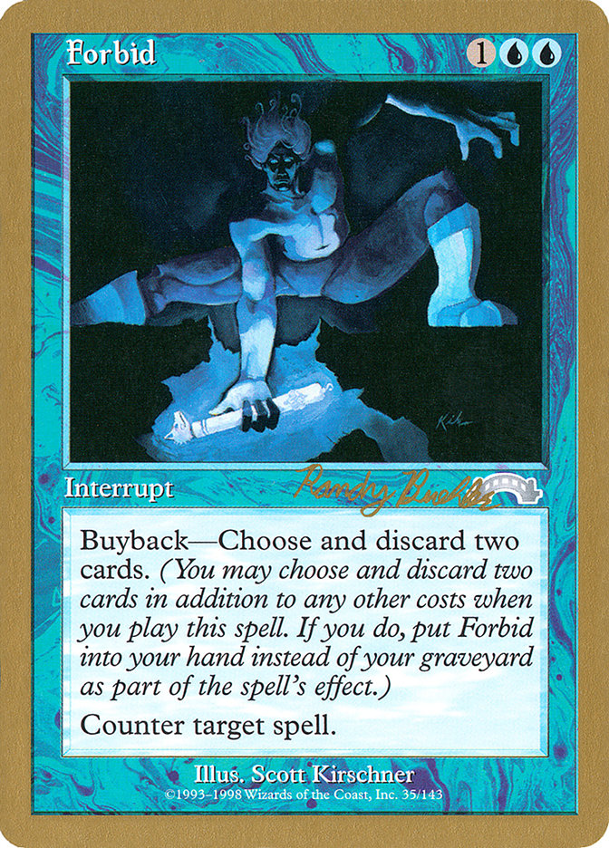 Interdire (Randy Buehler) [World Championship Decks 1998] 