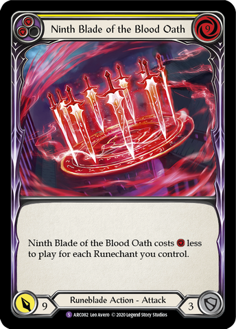 Ninth Blade of the Blood Oath [U-ARC082] Unlimited Rainbow Foil