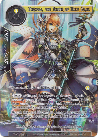 Perceval, the Seeker of Holy Grail (Full Art) (SDAO1-005) [Alice Origin Starter Deck]