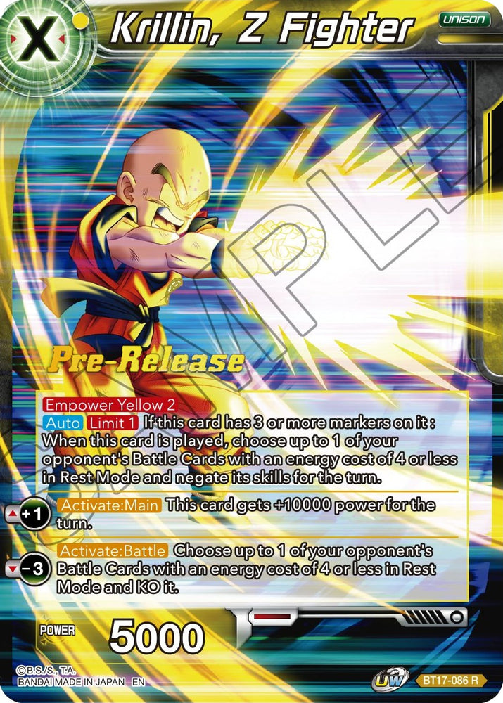 Krillin, Z Fighter (BT17-086) [Promociones de presentación de Ultimate Squad] 