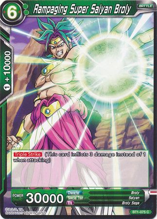 Rampaging Super Saiyan Broly [BT1-075]