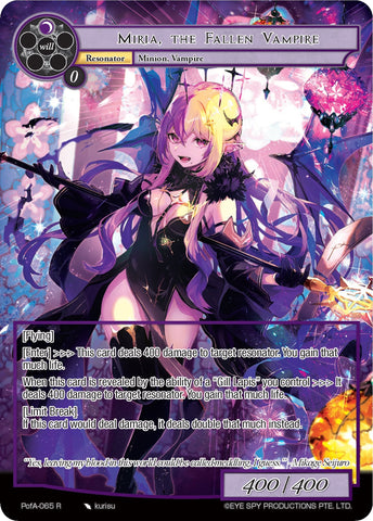 Miria, the Fallen Vampire (Full Art) (PofA-065) [Alice Origin IV: Prologue of Attoractia]