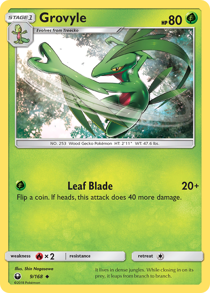 Grovyle (9/168) [Soleil et Lune : Tempête céleste] 