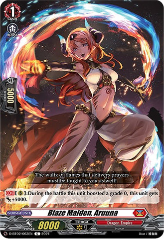 Blaze Maiden, Aruuna (D-BT02/063EN) [A Brush with the Legends]
