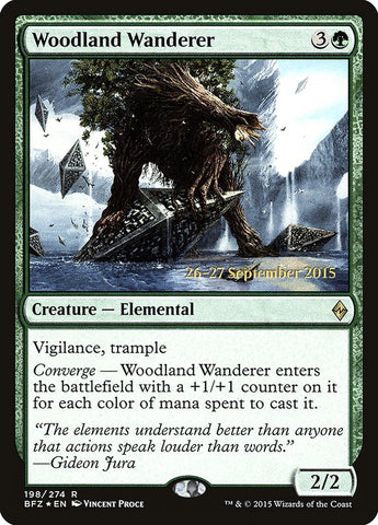 Woodland Wanderer (Avant-première) [Promotions d'avant-première Battle for Zendikar] 