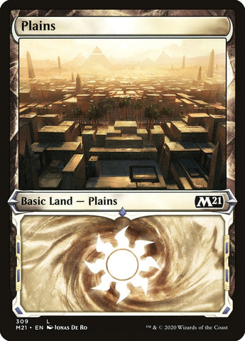 Plains (#309) (Showcase) [Core Set 2021]