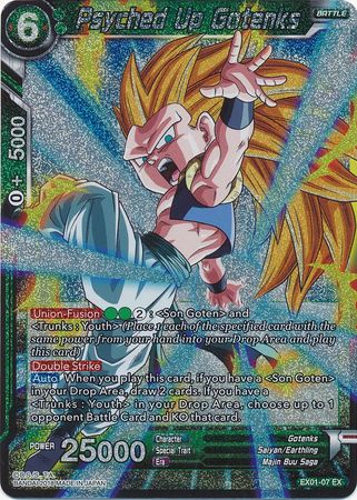 Psyched Up Gotenks (Foil) (EX01-07) [Mighty Heroes]