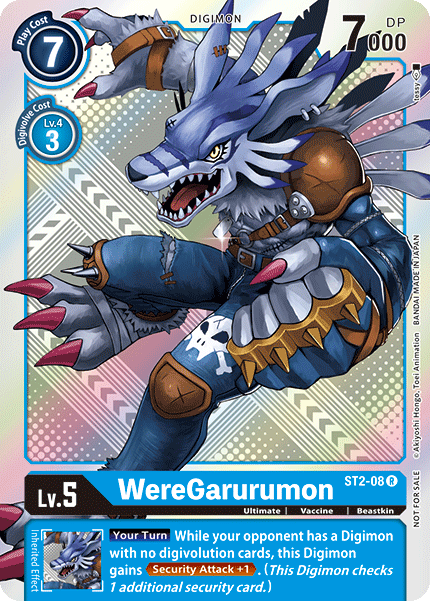 WereGarurumon [ST2-08] (Torneo Pack 2) [Starter Deck: Cocytus Blue Promos] 