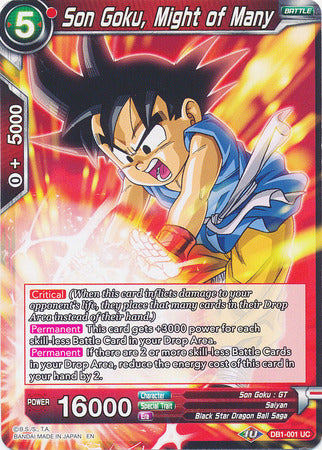 Son Goku, Poder de Muchos [DB1-001] 