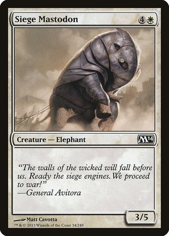 Mastodonte de siège [Magic 2014] 