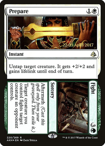 Prepare // Fight  (Prerelease) [Amonkhet Prerelease Promos]