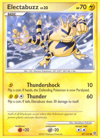 Electabuzz (87/132) [Diamant &amp; Perle : Merveilles secrètes] 