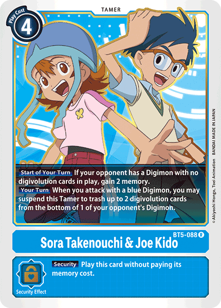 Sora Takenouchi y Joe Kido [BT5-088] [Batalla de Omni] 