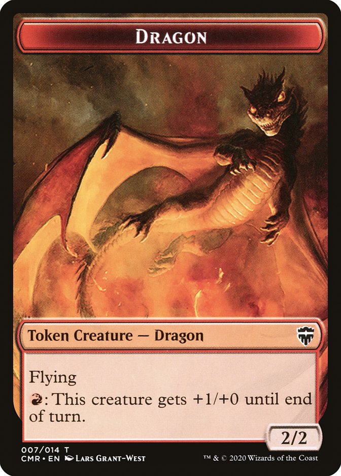 Dragón // Ficha del tesoro [Fichas de Commander Legends] 