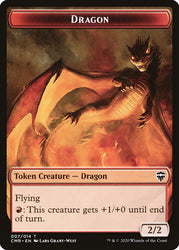 Dragón // Ficha del tesoro [Fichas de Commander Legends] 