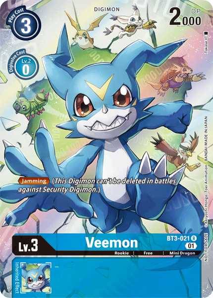 Veemon (1-Year Anniversary Box Topper) [Cartes promotionnelles]