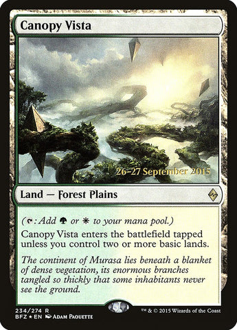 Canopy Vista  (Prerelease) [Battle for Zendikar Prerelease Promos]