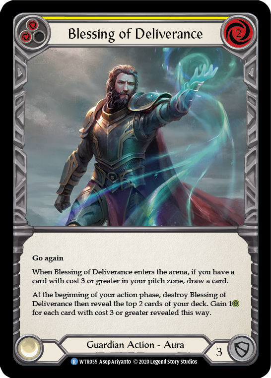 Blessing of Deliverance (Yellow) [U-WTR055] Unlimited Rainbow Foil