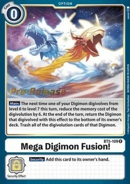 Fusión Mega Digimon! [BT5-109] [Promociones previas al lanzamiento de Battle of Omni] 
