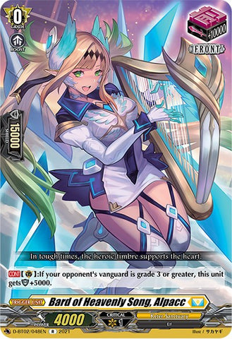 Bard of Heavenly Song, Alpacc (D-BT02/048EN) [A Brush with the Legends]