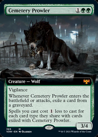 Merodeador del cementerio (extendido) [Innistrad: Crimson Vow] 