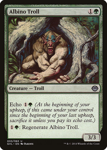 Albino Troll (Garruk contre Liliana) [Duel Decks Anthology] 