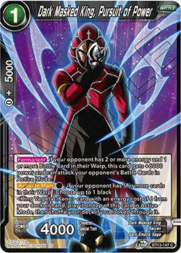 Dark Masked King, Pursuit of Power (Common) [BT13-147]