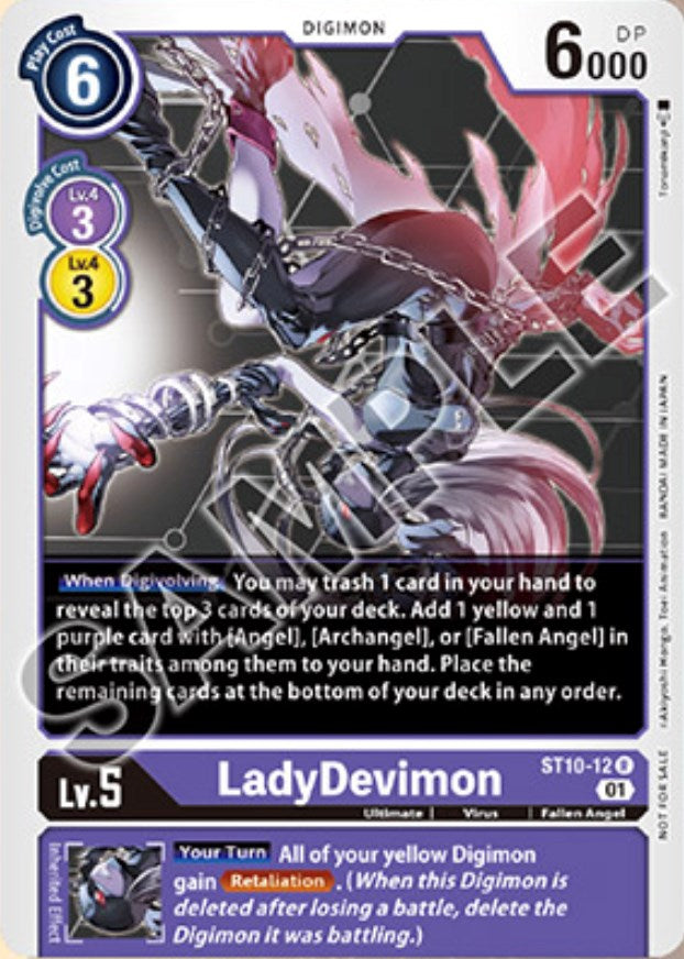 LadyDevimon [ST10-12] (Tamer Goods Set Angewomon & LadyDevimon) [Starter Deck: Parallel World Tactician Promos]