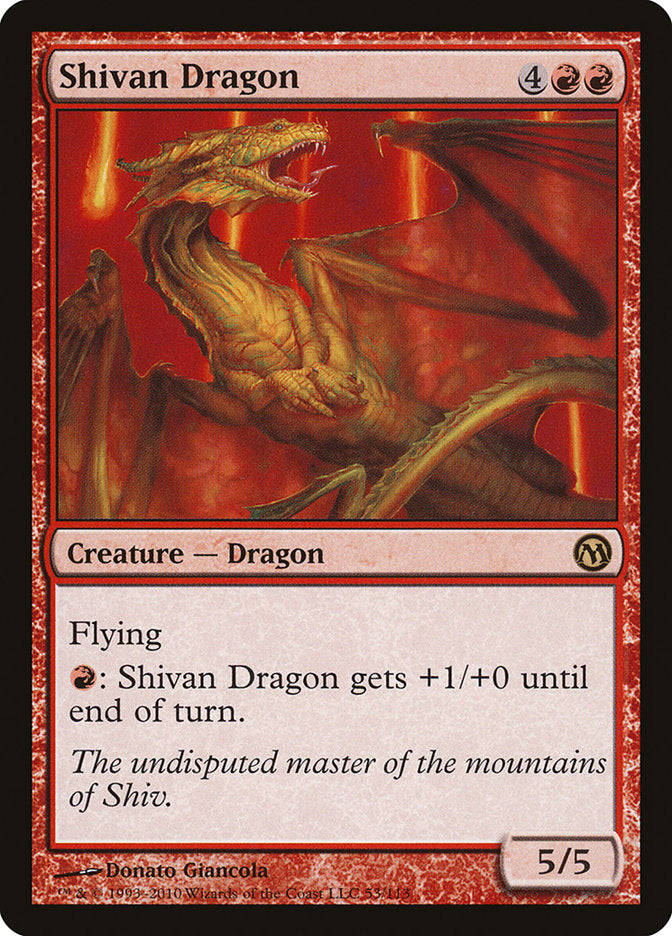 Dragón Shivan [Duelos de los Planeswalkers] 