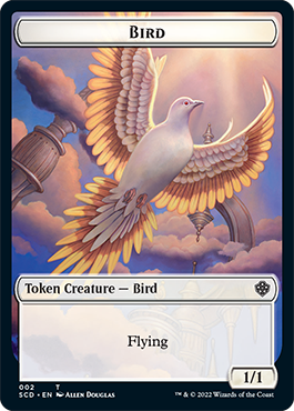 Bird // Spirit Token de doble cara [Mazos de Starter Commander] 